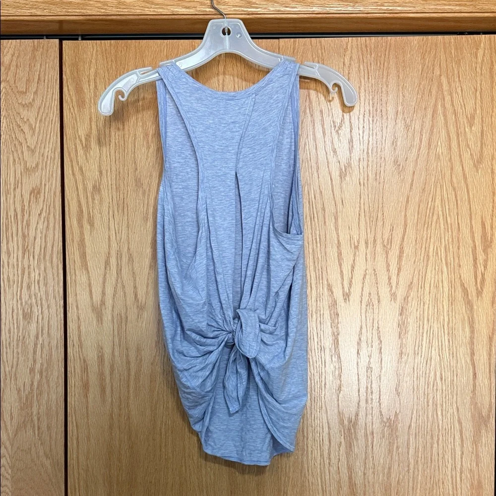 lululemon athletica Heather Purple tie back Tank Top
